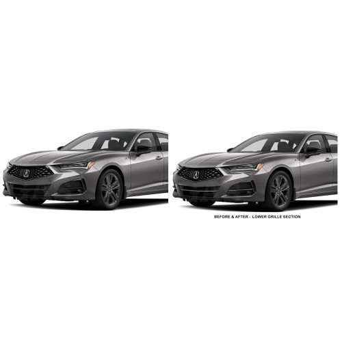Front Lower Chrome Grille Trim for 2021-2025 Acura TLX