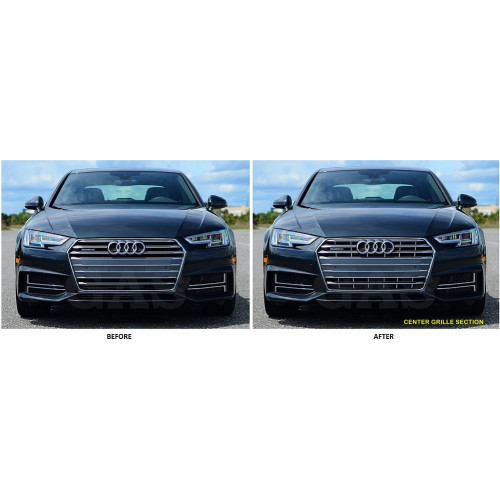 Front Chrome Grille / Bumper Trim for 2017-2019 Audi A4