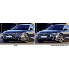 Front Lower Chrome Grille Trim for 2022-2025 Audi A8