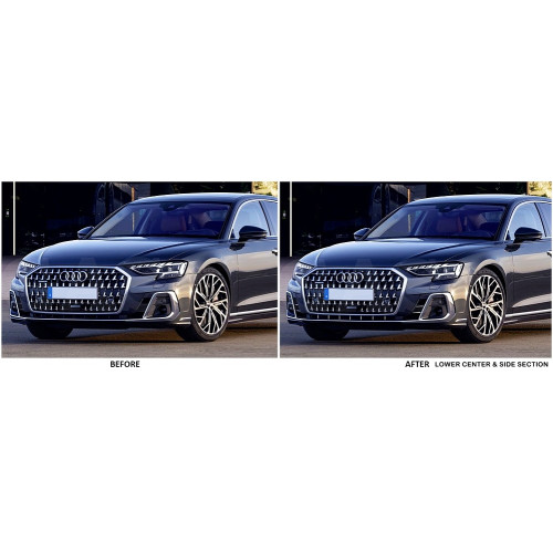 Front Lower Chrome Grille Trim for 2022-2025 Audi A8