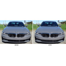 Front Lower Chrome Grille Trim for 2021-2023 BMW 5 Series