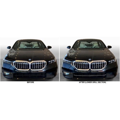 Front Lower Chrome Grille Trim for 2024-2025 BMW 5 Series