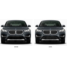 Front Lower Chrome Grille Trim for 2020-2022 BMW X1