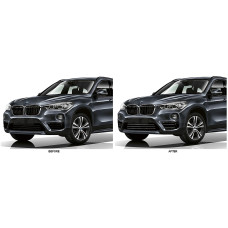 Front Lower Chrome Grille Trim for 2016-2019 BMW X1 Sport