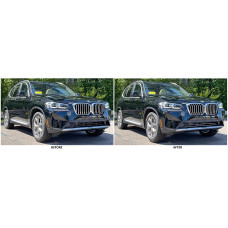 Front Lower Chrome Grille Trim for 2022-2024 BMW X3