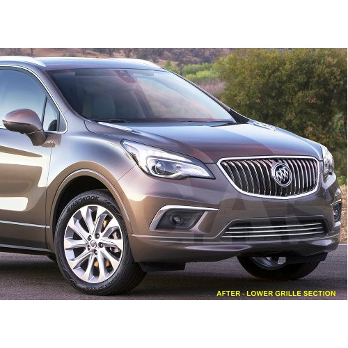 Front Lower Chrome Grille Trim for 2016-2018 Buick Envision