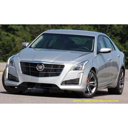 Front Lower Side Chrome Grille Trim for 2014-2015 Cadillac CTS