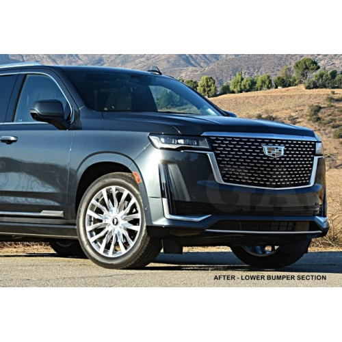 Front Lower Chrome Bumper Trim for 2021-2024 Cadillac Escalade