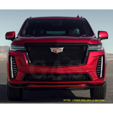 Front Lower Side Chrome Grille Trim for 2022-2024 Cadillac Escalade V