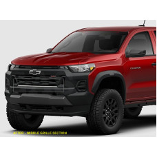 Front Middle Chrome Grille Trim for 2023-2024 Chevrolet Colorado ZF1 / LT / WT