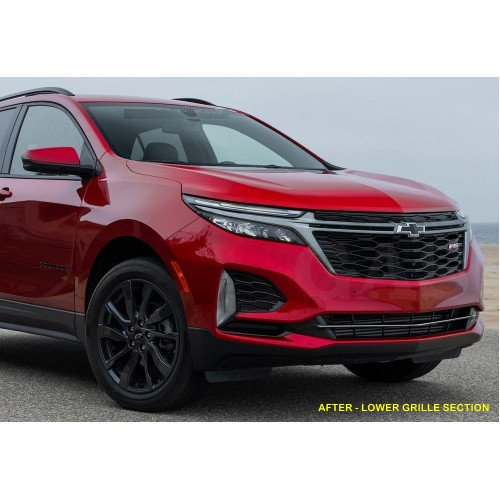 Front Lower Chrome Grille Trim for 2022-2024 Chevrolet Equinox RS Front Lower Chrome Grille Trim for 2022-2024 Chevrolet Equinox RS