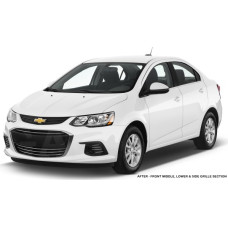 Front Chrome Grille Trim for 2016-2020 Chevrolet Sonic Sedan LS / LT