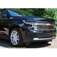 Front Lower Chrome Grille Trim for 2021-2024 Chevrolet Tahoe