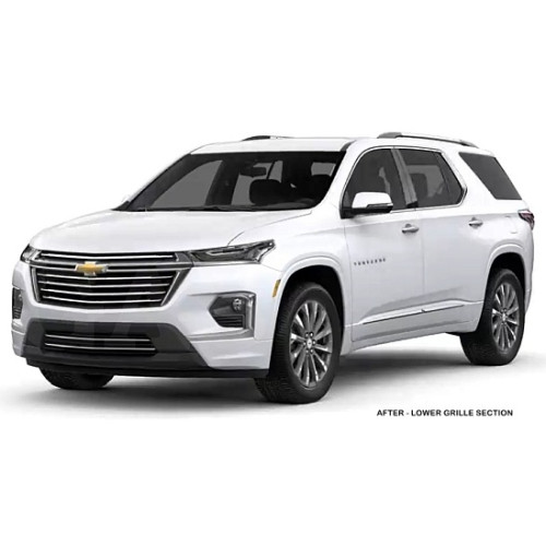 Front Lower Chrome Grille Trim for 2022-2023 Chevrolet Traverse Front Lower Chrome Grille Trim for 2022-2023 Chevrolet Traverse