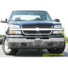 Front chrome bezel grille Trim for 2004-2005 Chevrolet Silverado