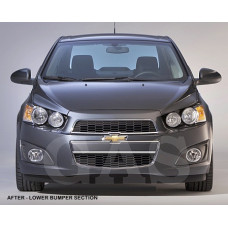 Front Chrome Bumper Trim for 2012-2016 Chevrolet Sonic