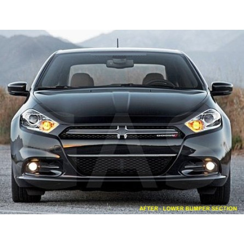 Front Chrome Bumper Trim for 2013-2016 Dodge Dart