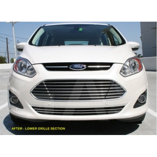 Front Lower Chrome Grille Trim for 2013-2018 Ford C-Max