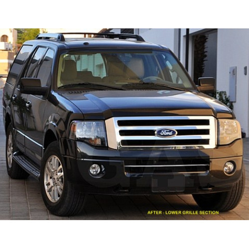 Front Lower Chrome Grille Trim for 2007-2014 Ford Expedition