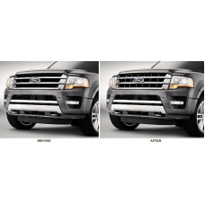 Front Upper Chrome Grille Trim for 2015-2017 Ford Expedition