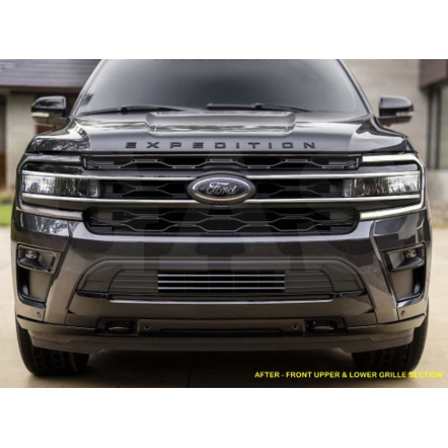 Front Chrome Grille Strips Trim for 2022-2024 Ford Expedition