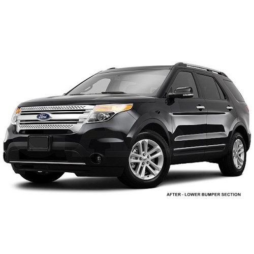 Front Chrome Bumper Trim for 2011-2015 Ford Explorer