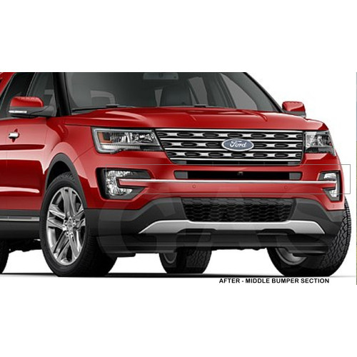 Front Chrome Bumper Trim for 2016-2019 Ford Explorer Front Chrome Bumper Trim for 2016-2019 Ford Explorer