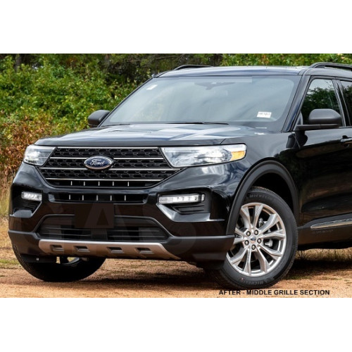 Front Middle Chrome Grille Trim for 2020-2024 Ford Explorer Front Middle Chrome Grille Trim for 2020-2024 Ford Explorer
