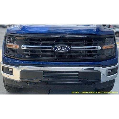 Front Lower Chrome Grille Trim for 2024-2025 Ford F150 Front Lower Chrome Grille Trim for 2024-2025 Ford F150