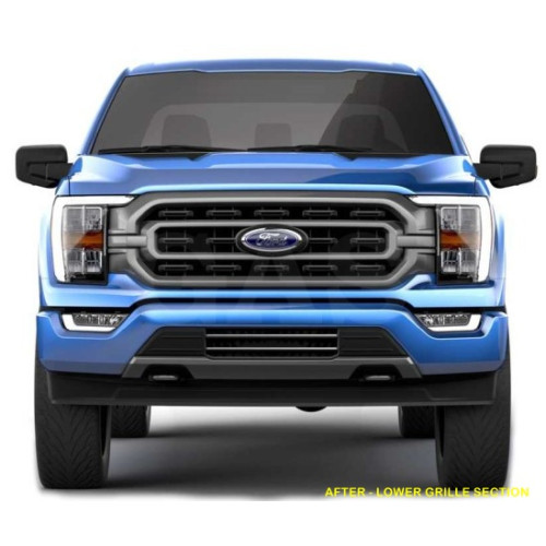 Front Lower Chrome Grille Trim for 2021-2023 Ford F150