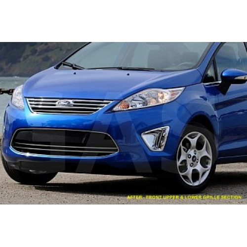 Front Chrome Grille Trim for 2011-2013 Ford Fiesta Sedan Front Chrome Grille Trim for 2011-2013 Ford Fiesta Sedan
