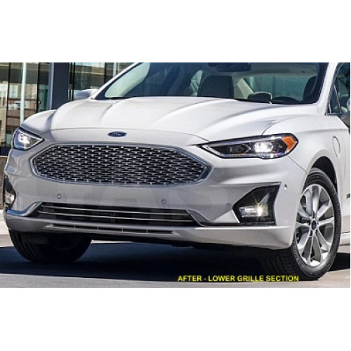 Front Lower Chrome Grille Trim for 2017-2021 Ford Fusion Front Lower Chrome Grille Trim for 2017-2021 Ford Fusion