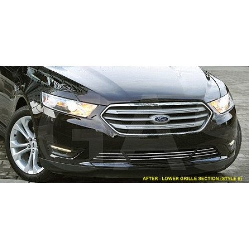 Front Lower Chrome Grille / Bumper Trim for 2010-2019 Ford Taurus Front Lower Chrome Grille / Bumper Trim for 2010-2019 Ford Taurus