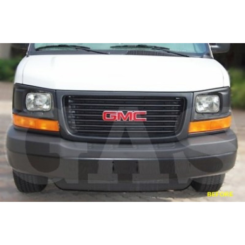 Front Upper Chrome Grille Trim for 1996-2002 GMC Savana
