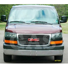 Front Upper Chrome Grille Trim for 2003-2025 GMC Savana