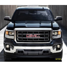Front Upper Chrome Grille Trim for 2014-2015 GMC Sierra