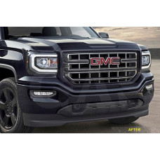 Front Upper Chrome Grille Trim for 2016 GMC Sierra