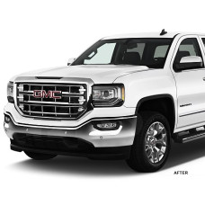 Front Upper Chrome Grille Trim for 2017-2018 GMC Sierra