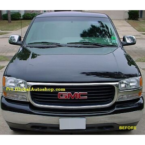Front Upper Chrome Grille Trim for 1994-2002 GMC Sierra