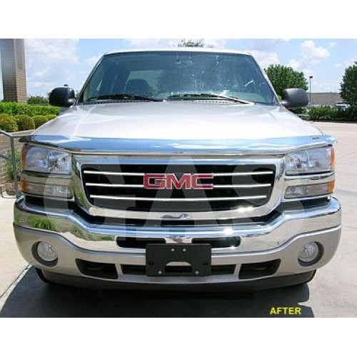 Front Upper Chrome Grille Trim for 2003-2006 GMC Sierra