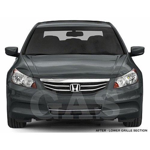 Front Lower Chrome Grille Trim for 2011-2012 Honda Accord Sedan