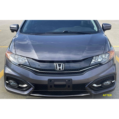 Front Chrome Bumper Trim for 2014-2015 Honda Civic Coupe