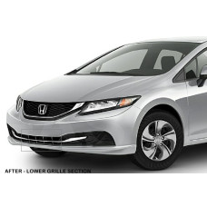 Front Lower Chrome Grille Trim for 2013-2015 Honda Civic Sedan