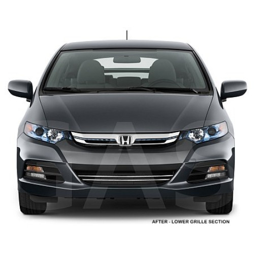Front Lower Chrome Grille Trim for 2013-2014 Honda Insight