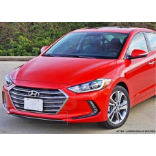 Front Lower Chrome Bumper Trim for 2017-2018 Hyundai Elantra