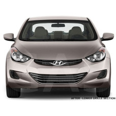 Front Lower Chrome Grille Trim for 2011-2016 Hyundai Elantra