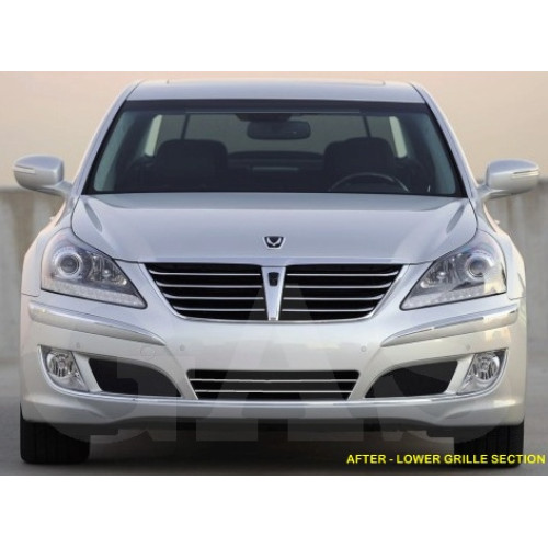 Front Lower Chrome Grille Trim for 2010-2016 Hyundai Equus