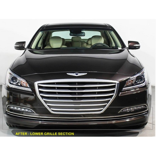 Front Chrome Grille Trim for 2015-2017 Hyundai Genesis Sedan G80