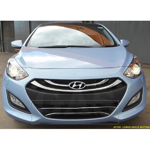 Front Lower Chrome Grille Trim for 2012-2014 Hyundai I30
