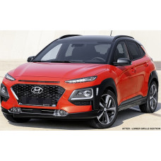 Front Lower Chrome Grille Trim for 2019-2021 Hyundai Kona